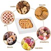 Moretoes 45pcs Pie Boxes 12x12x2.5 Inches White Cookie Boxes Bakery