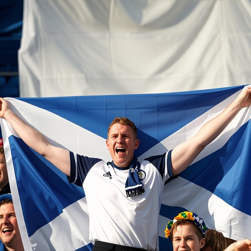 Scottish Flag 5ft x 3ft, Large Scotland Flags with Brass