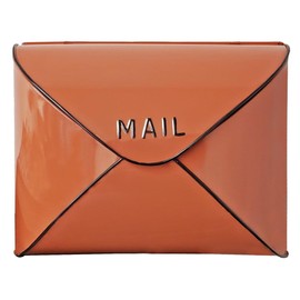 NACH Wall Mount Mailboxes for Outside, 10.25 x 12.5 x 5 inch Terracotta Wall Mailboxes for Outside, Waterproof Mailboxes for Outside - Envelope Mailbox