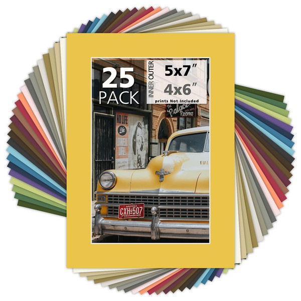 MBC Mat Board Center, paquete de 25, 5 x 7