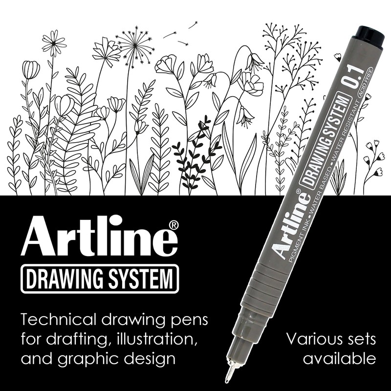 Artline 230 Drawing System Pens, Technical Drawing Pens For Drafting,