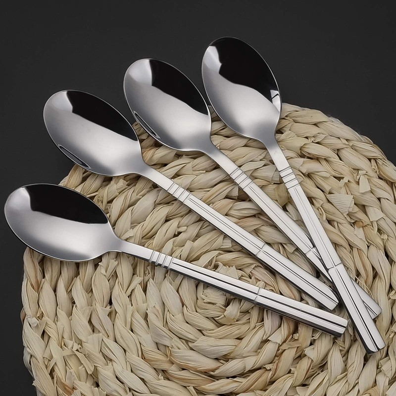 Eudokky Set of 12 Stainless Steel Tea Spoons, Small Spoons