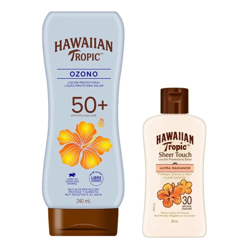 Hawaiian Tropic Pack 2 Pzs Ozono 240ml + Sheer Touch