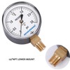 MEASUREMAN Diaphragm Type Capsule Low Pressure Gauge 3psi, 2-1/2" Dial,