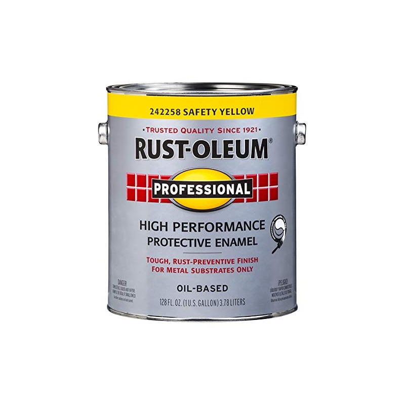 Rust-OLEUM 242258 Professional Gallon Safety Yellow Finish