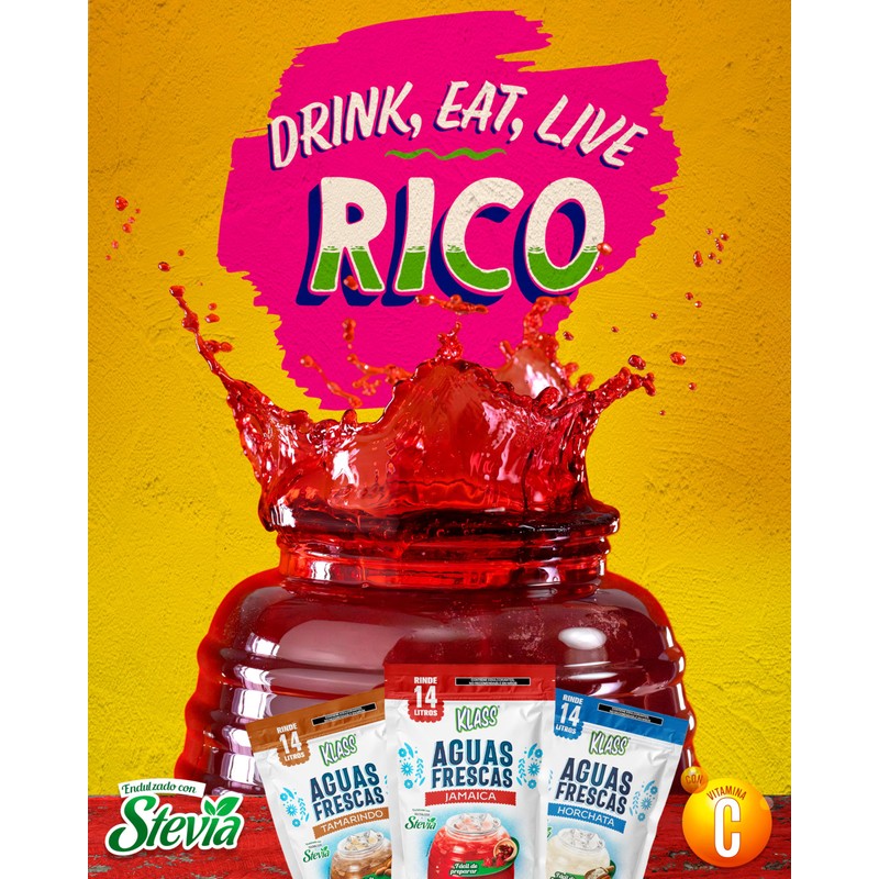 Klass Aguas Frescas Sabor Jamaica Rinde 14 L - Sin