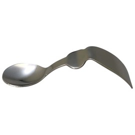 Kinjo Pottery 844101 Children's Spoon, For First Time Weaning, For Babies, Practice, Silver