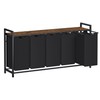 VASAGLE Laundry Hamper, Laundry Basket, Laundry Sorter with 5 Pull-Out