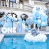 PartyWoo Light Blue Balloons 50pcs 5 Inch Small Mini Baby
