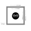 Grey 12-Inch Vinyl Record Picture Frame for LP Album Covers