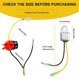 SOFO 36100-ZE1-015 ON Off Engine Stop Switch with Low Oil Sensor for Predator 212 Honda GX120 GX160 GX200 GX240 GX270 GX340 GX390 5.5HP 6.5HP 9HP 11HP 13HP