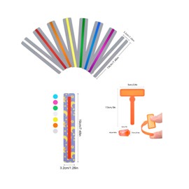 Taicols Dyslexia Tools: 32 Pcs Guided Reading Strips, Trackers, Overlays for Students, Finger Focus Highlighter
