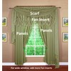 Today's Curtain Emelia Original Voile Panel 90", Dusty Leaf, 60"