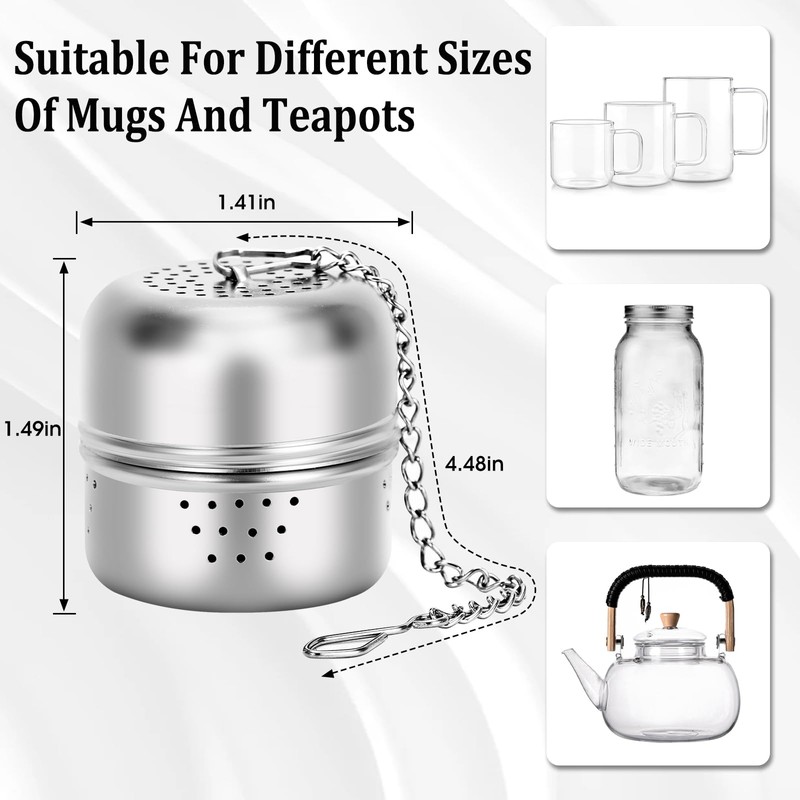 Leden Tea Ball Tea Infuser for Loose Tea, Stainless Steel