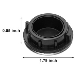 Tatuo 2 Pack Sink Hole Plug Sink Tap Hole Cover Kitchen Faucet Cover Stainless Steel(1-1.4 Inch Diameter, 0.55 Inch Height)