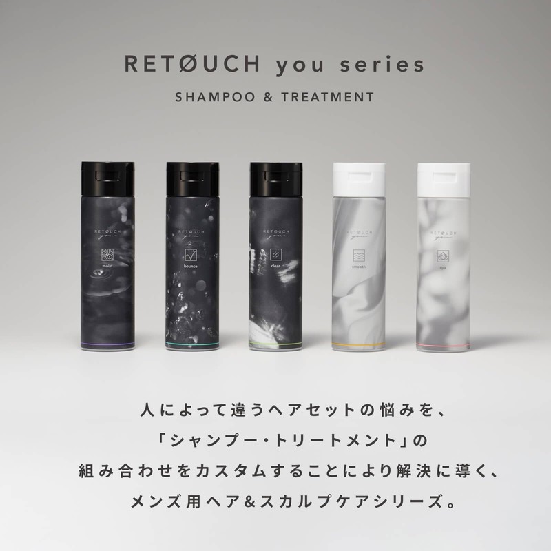 RETØUCH Men's Retouch Shampoo Bounce Bounce, For Soft Hair &