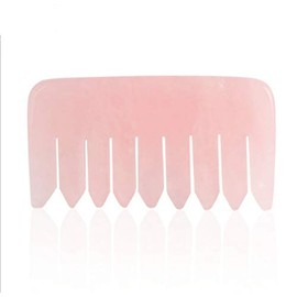 Piedra Gua Sha raspado masaje peine herramienta cuarzo rosa Gua Sha peine raspado peine para salud belleza relajante cuidado masaje piedra