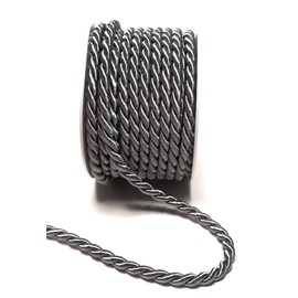 s.dekoda Cord 10 m x 6 mm Grey Twist Cord Decorative Cord