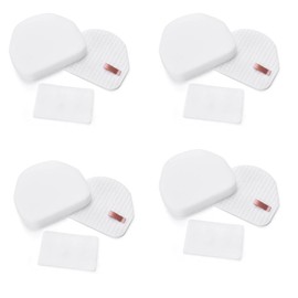 4 Pack Foam & Felt Filters, Compare to Part # XFF450 & XFL100 Filter Replacement for Shark duoclean slim NV200, NV200C, NV200Q, NV201, NV202, NV202C upright vacuum