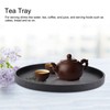 Round Shape Solid Wood Tea Coffee Snack Food Meals Serving