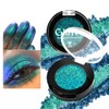Green Multichrome Eyeshadow, High Pigment Blue Green Holographic Duochrome Eyeshadow,