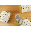 Purely Home Yellow Sunflowers Sugar Storage Canister - White Metal