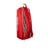 WILSON 2025 Super Tour Red Tennis Racket Bag - Red/White,