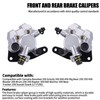 CNCMOTOK Front Right & Left Brake Caliper With Pads Compatible