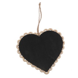 ROSENICE Decorative Hanging Chalkboard Memo Board Memo Board Decorative Heart Wooden Board