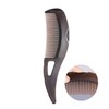 Hollow Teeth Hair Comb with Self-Cleaning Button, Wide-Tooth Design for