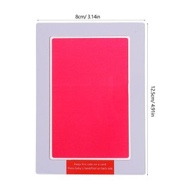 Operitacx Ink Pad for Baby Red Baby Handprint Footprint Kit Easy to Clean Baby Footprint Craft Set