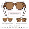 Rmmeey Oversized Fit Over Sunglasses for Women Men, Trendy Wear