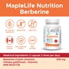 MapleLife Nutrition - Berberine 500 mg - High Potency Herb