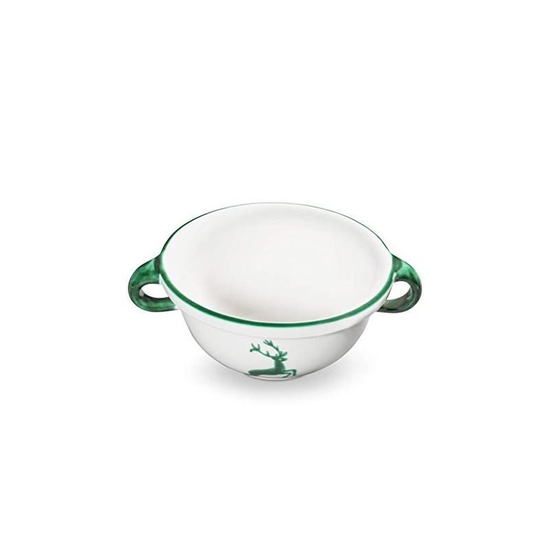 GMUNDNER KERAMIK Weitling Green Deer Tableware Capacity 0.6 Litres Handmade