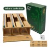 HELIA Bamboo Kitchen Wrap Organizer | Wall Mounting Foil and