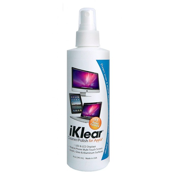 IKlear Spray Bottle (8oz) - Screen Cleaner Bottle - TV Screen Cleaner, Computer Screen Cleaner, for Laptop, Phone, Ipad - Computer Cleaning kit Electronic Cleaner – MADE IN THE USA