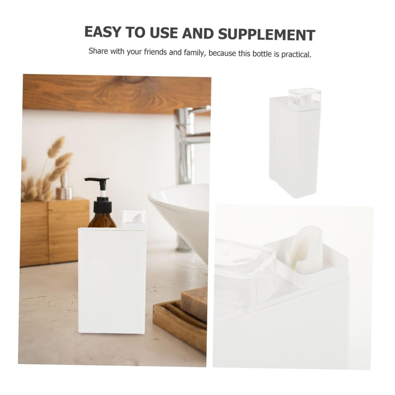 Healvian 1pc Emulsion Bottle for Laundry Refillable Empty Container for