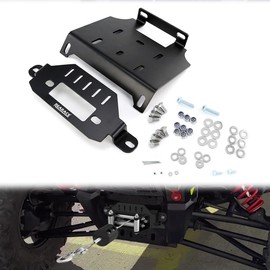 REARACE Winch Mounting Plate Kit Fit for Polaris General 1000 2016-2019, RZR 1000 900 2014-2019, RZR XP Turbo 2016-2018