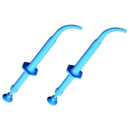 AmeriCan Goods 2/Pk Blue Dental Universal Plastic Gun for Carrier Filling Dental Materials Autoclave up to 275F Right Angle, Straight & Mini