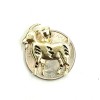 UNBRANDED New 10k yellow Gold Goat Pendant charm diamond cut