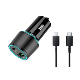 USB C Car Charger UrbanX 21W Car and Truck Charger Compatible with Realme X50 5G (China) with Power Delivery 3.0 USB Charger - Black, Comes with USB C to USB C PD Cable 3.3FT 1M