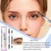 2 In 1 Eyebrow Pen With Eye Liner Pencil,2 In