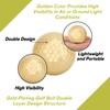 SALUTUYA 4 Piece Golden Golf Ball