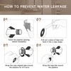 Metal Tub Spout with Diverter,10 Settings Hand Held Shower,Bathtub Faucet