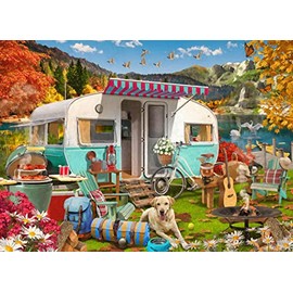 Vermont Christmas Company Autumn Camper Jigsaw Puzzle 1000 Piece