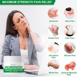 Neuropathy Massage Cream, Relieves Muscle and Joint Tiredness, Stimulates Nerve Recovery