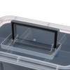 JUXYES 2 Pack 3-Tiers Stack Carry Storage Box With Divided