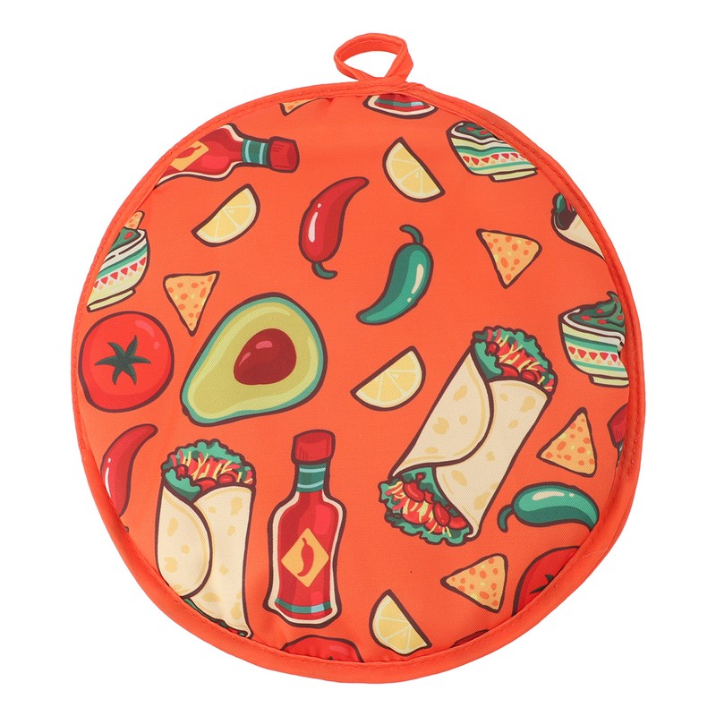 Tortilla Warmer Pouch 11.8 Inch Insulated Microwaveable Fabric Tortilla Keeper