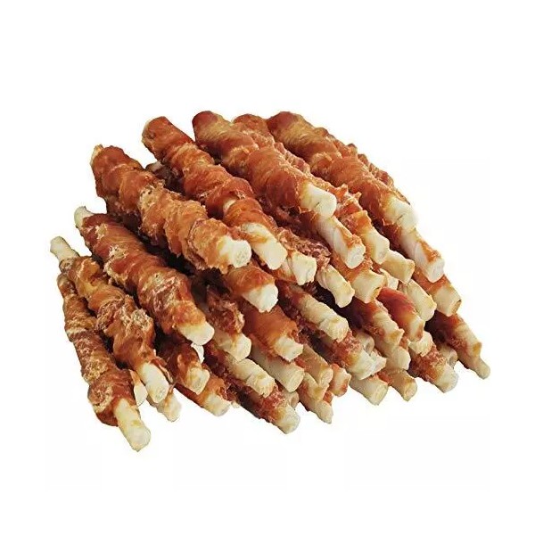MON2SUN Dog Rawhide Twist Chicken Hide Sticks 5 Inch for
