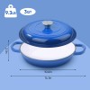 3 Quart Enameled Cast Iron Dutch Oven Ceramic Exterior Non-Stick
